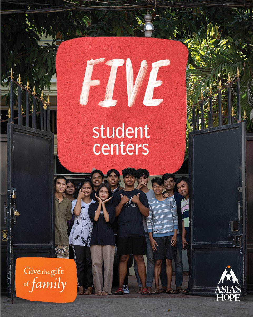 asiashope's tweet photo. When our kids graduate high school and go on to university, we offer them the opportunity to stay at one of our residential student centers. There, they can transition to independent adulthood in a safe, nurturing environment with their Asia’s Hope brothers, sisters and cousins. https://t.co/NuDScrOONh
