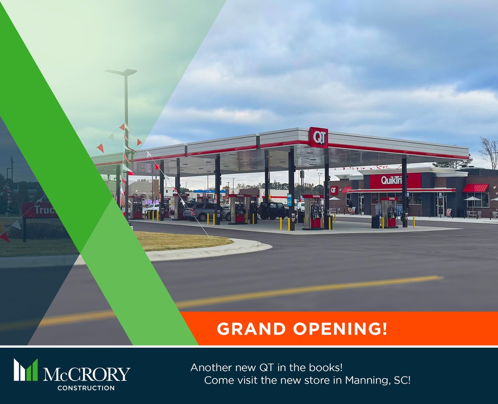 Always an exciting day when we have a ribbon cutting at a new QT!

#QuikTrip #McCroryConstruction #McCroryBuiltIt #OldestGCinSC