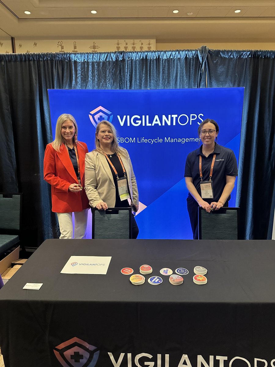 vigilant_ops's tweet photo. It’s been great seeing the @MedSecTeam here at the @HealthISAC Fall Americas Summit! Always a pleasure to connect with fellow innovators working to secure the healthcare industry.
#HISAC #Cybersecurity #HealthISAC #MedSec #MedTech #Healthcare #SBOM https://t.co/0YRDnoe6iy
