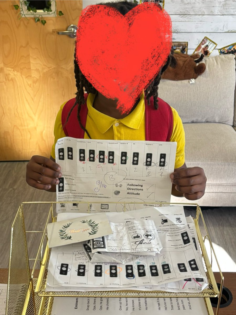 Going from 56% time on-task/following directions. After 4 months of data tracking and mental health support we are now averaging 82%! 
So proud! Turning another scoreboard into my golden basket funded by <a href="/Champs4Learning/">ChampionsForLearning</a>! <a href="/CollierPBIS/">CCPS PBIS</a> <a href="/TheLeaderinMe/">The Leader in Me</a> <a href="/collierschools/">Collier County Public Schools</a>