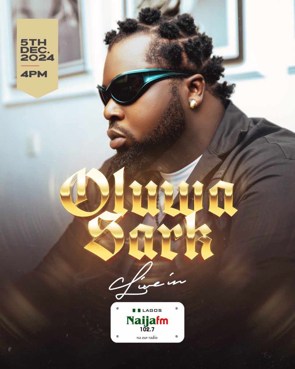 oluwasark's tweet photo. Catch me by 4pm @Naija102FM talking about my music and upcoming project #Gbewa With @portablebaeby https://t.co/jkKALmXcbI