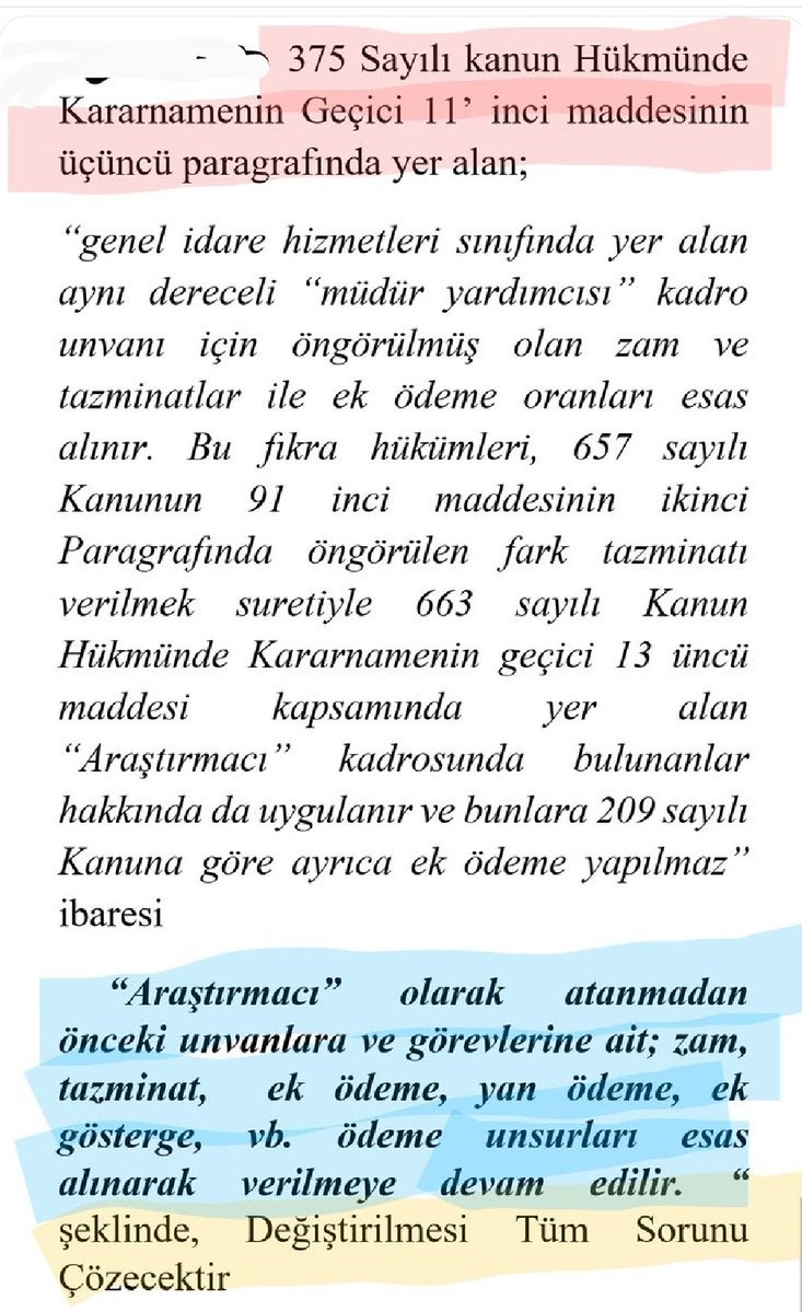 lutfiaytug46's tweet photo. #AynıKadroyaAYRIuygulama Askeriyeden #Araştırmacı olanlar 926. SK geç.32 Md. Göre eski kdr. ait tüm haklardan faydalanırken, İl Md Yr,  Şb Md. Ve Yr. İken #Araştırmacı olanlar faydalanamaz. @RTErdogan @dbdevletbahceli  @isikhanvedat @avabdullahguler @erkanakcay45  @_cevdetyilmaz https://t.co/wNOW2NyJeH