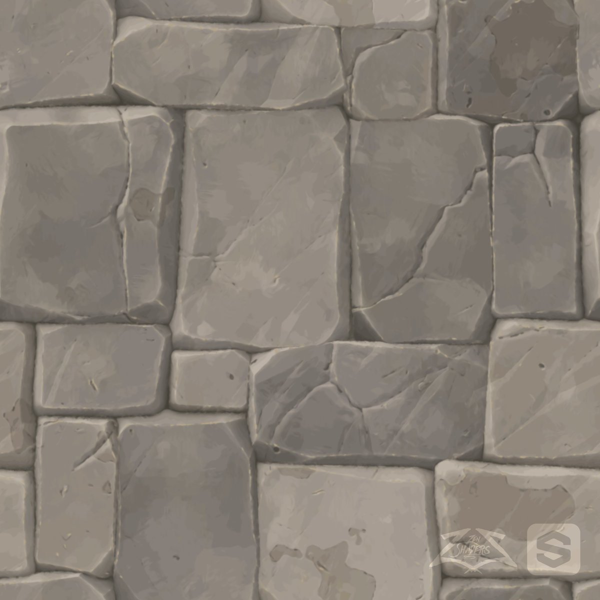 ZenShaders's tweet photo. Another study in procedural stylized texture. #MadeWithSubstance. Rendered in #Blender. The right image is the difuse map  

#procedural #cgi #noai #substancedesigner #b3d #stylized https://t.co/HFf8LewcRq