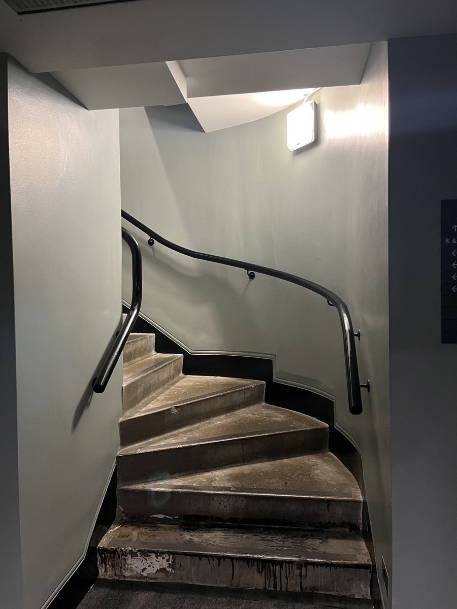 bbcpaddy's tweet image. The stairs leading up to the old Band Studio in #bbcbh .. smoke hung in the air as millions tuned in 1930s