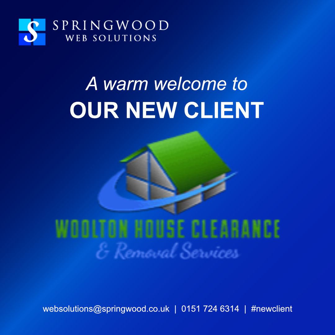 SpringwoodWeb's tweet image. New website client - Woolton House Clearance & Removal Services
We are delighted to welcome our new client, @WHCAndRemovals, a family-run house clearance and house move company based in Liverpool.
springwood.co.uk/new-website-cl…