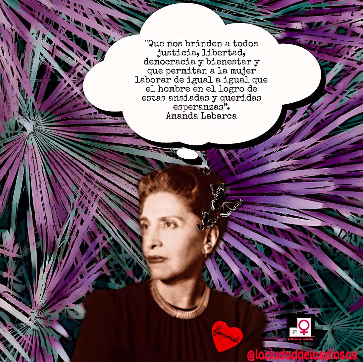 lasdiosas's tweet photo. Un 5 de diciembre de 1886, nació #amandalabarca quien fue una destacada profesora, escritora, #feminista, embajadora y política chilena.
#laciudaddelasdiosas #académicas #feministaschilenas #mujeryeducación #autonomíaenlatomadedecisiones #sufragistas #autonomíadelasmujeres https://t.co/ZQHfG0wJ2i