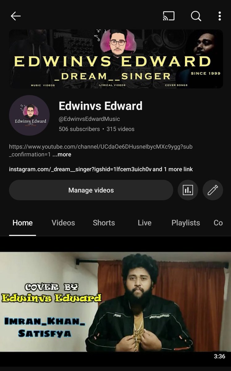 EdwardEdwinvs's tweet photo. Wow, thank you so much everyone, I just hit 500 subscribers on @YouTube! #500subs https://t.co/PQyITaV4Ky