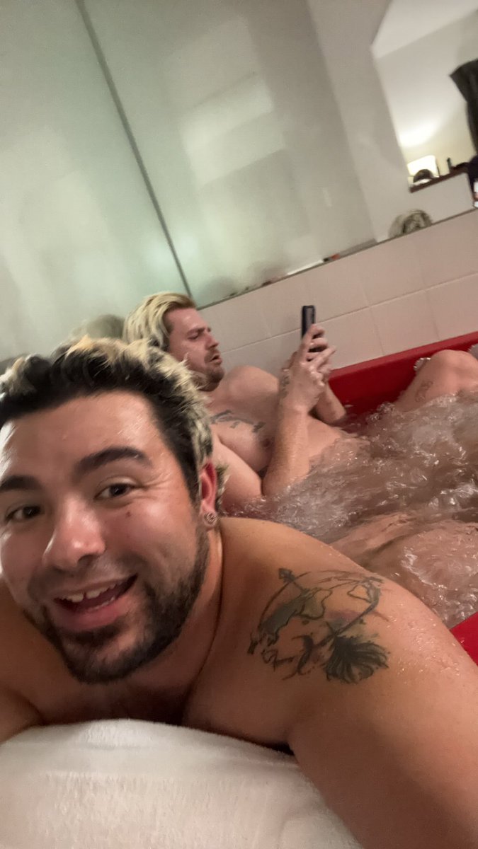 LustLucaPhoenix's tweet photo. There’s room, who would join us? #gayjacuzzi #sexpositivecouple #hornymen #HitUsUp @AcePhoenix420 https://t.co/VeR0T41962