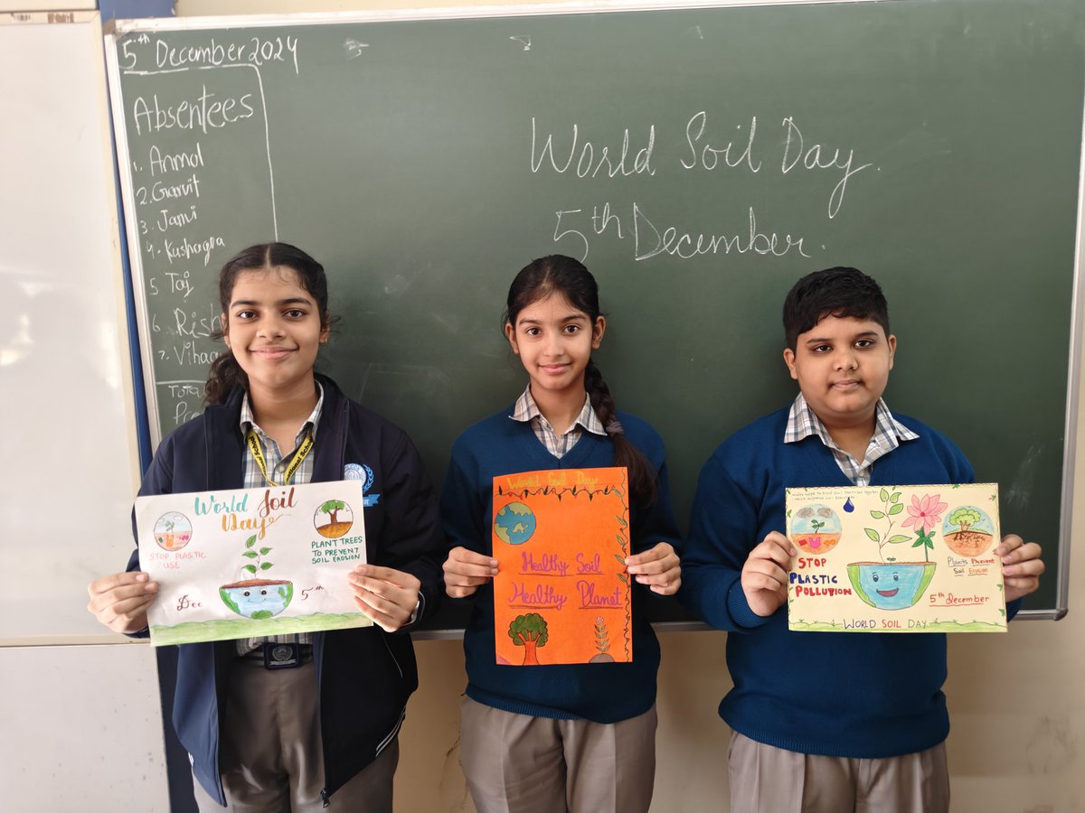 amariyamaji2001's tweet photo. 🌍✨ Celebrating #WorldSoilDay at Ahlcon International School! Our students showcased vibrant posters and a soulful song performance, spreading awareness on #SavingSoil. 🌱🎶 #SustainableFuture #SoilHealth
@ashokkp @y_sanjay @pntduggal @sunandask21 @kandhari_ekta @sodhisumedha https://t.co/qOxD4kofnN