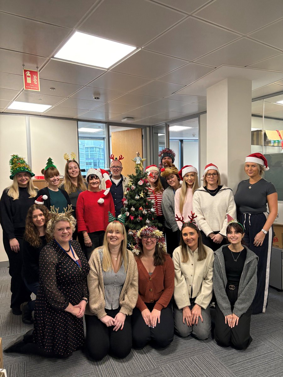 It's Christmas Hat Day in the JMW office! 🎅 As you can see, the whole team has gotten into the spirit of the season!

We're getting festive today to help raise funds for the @Clairehouse Children's Hospice, and support the amazing work they do every single day.🌟