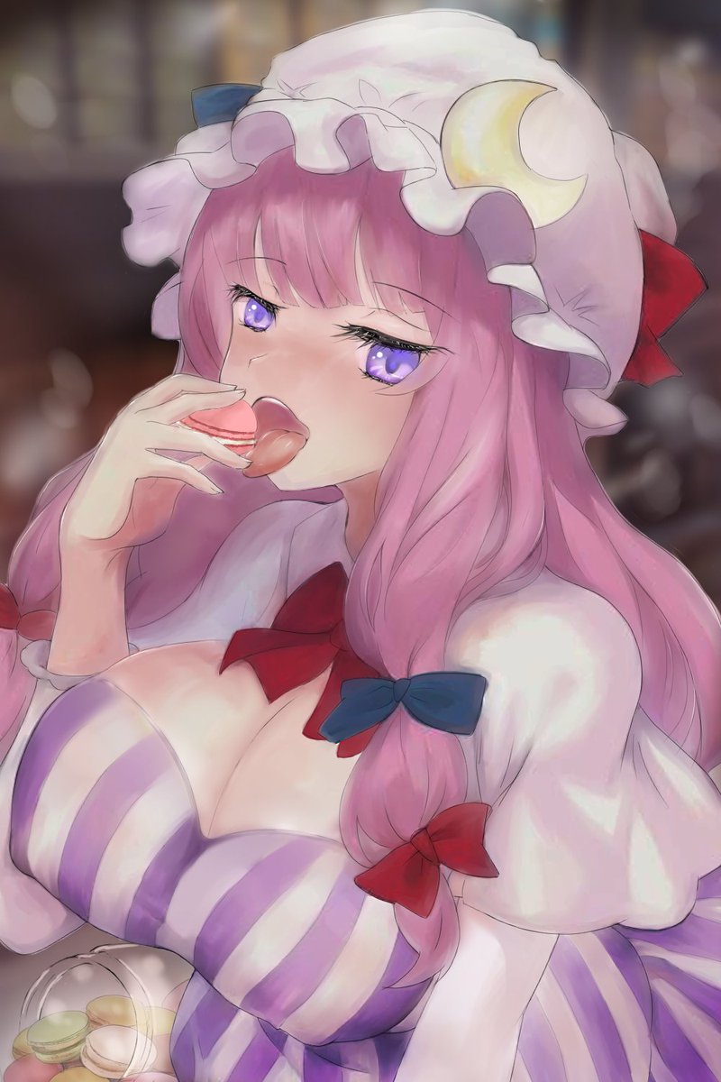 ikezoe4830's tweet photo. 東方Projectのパチュリー・ノーレッジさん描いた。
寝巻っぽいけどブラしてるんだろか…🤔💭❓ https://t.co/VLJBFITjzd