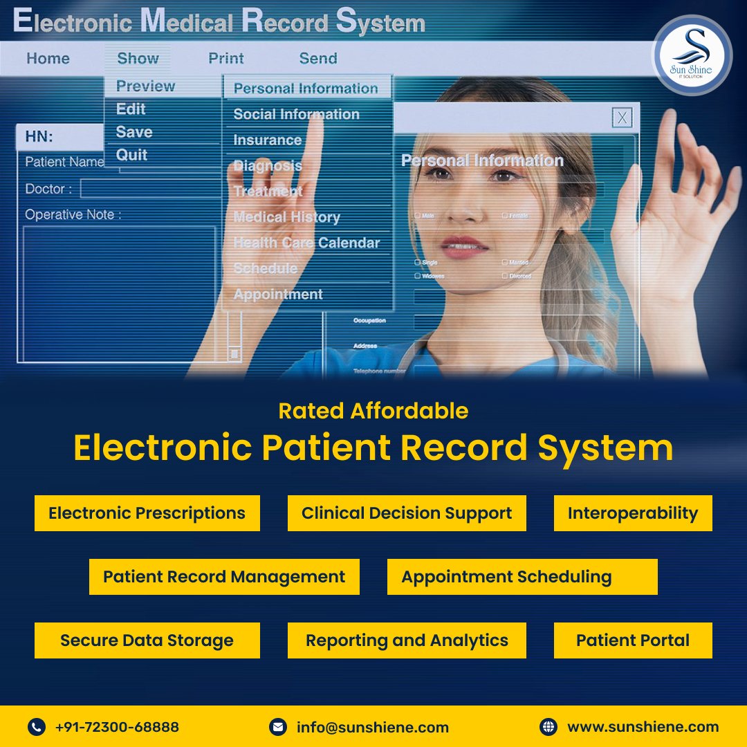sunshineitcomp1's tweet image. Transforming Healthcare with an Electronic Patient Record (EPR) System! 🌟

Please explore our YouTube channel for informative content.
Link :- youtube.com/@sunshineitsol…

#HealthcareInnovation #EPRSystem #DigitalHealth #SunShineITSolution #HealthTech