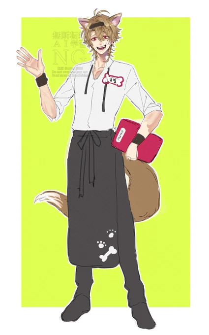 ソプスクほにちゃん先生!ハピ殺グータッチ班とCafeナーサリーライムでバイトするぞ～!これは立ち絵草案 