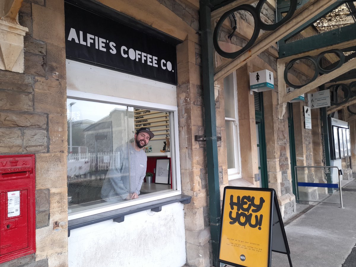 TPTRetail's tweet photo. We are excited to announce the opening of @alfiescoffeeco  @tfwrail  Llanelli station, just in time to provide a hot coffee before Christmas https://t.co/rIu56RAq4D