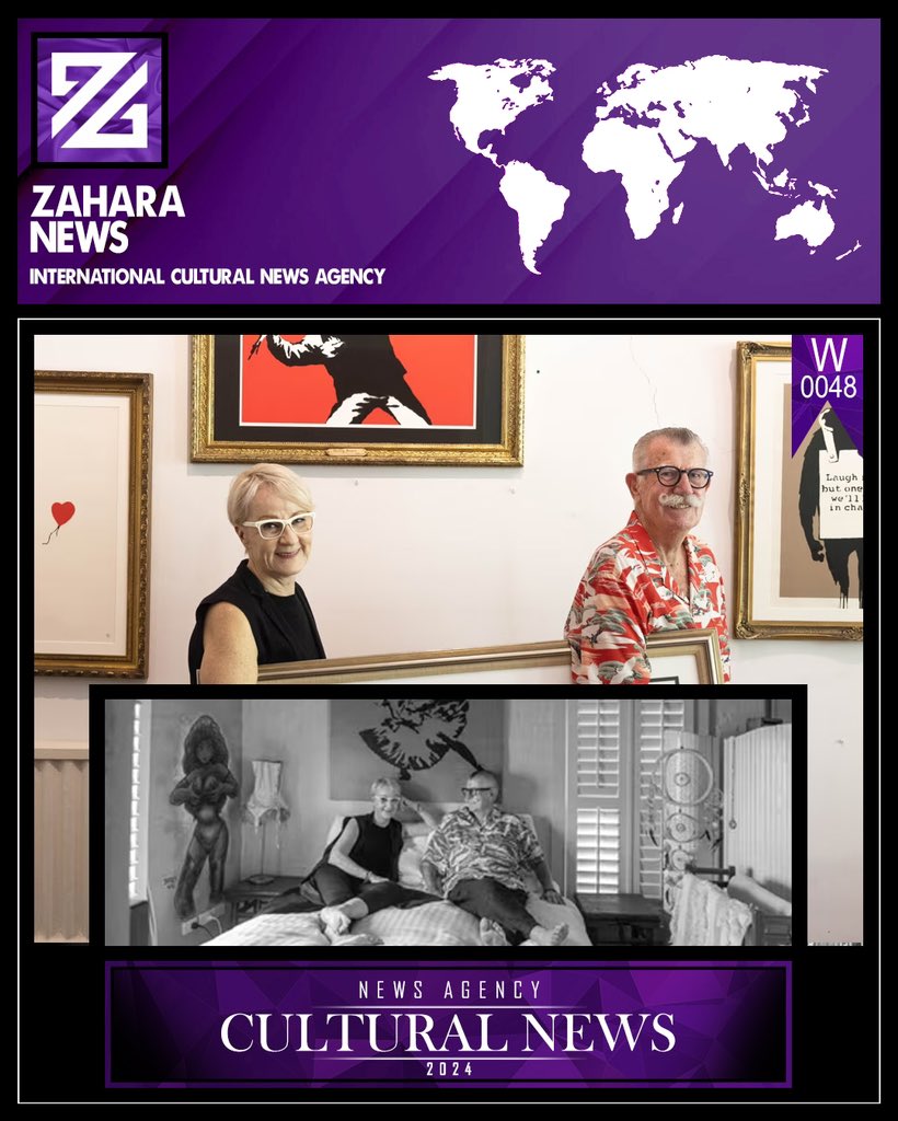Zaharagency's tweet photo. From Banksy and Swoon to Rone and Adnate, Andrew King and Sandra Powell’s Melbourne home is so full of major works that they’re mounting an exhibit
#AndrewKing #SandraPowell #CulturalNews #ZaharaNews #News #InternationalNewsAgency https://t.co/NTW0r6DDns