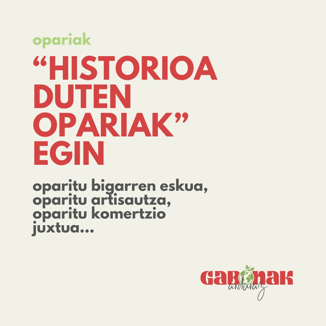 Saretuz's tweet photo. 🧶 Bigarren eskua, artisautza, bidezko merkataritza... Izan daitezela zure lehen aukera!

 👉 "𝗞𝗢𝗡𝗧𝗦𝗨𝗠𝗢 𝗔𝗥𝗗𝗨𝗥𝗔𝗧𝗦𝗨𝗔𝗥𝗘𝗡 𝗧𝗥𝗜𝗕𝗜𝗔𝗟𝗔" egin eta irabazi sari bat
🗓️ Abenduaren 20a baino lehen
🔗 https://t.co/0SzzniXPzu

#gabonakarduraz #navidadesresponsables https://t.co/cPmS9vLKZD