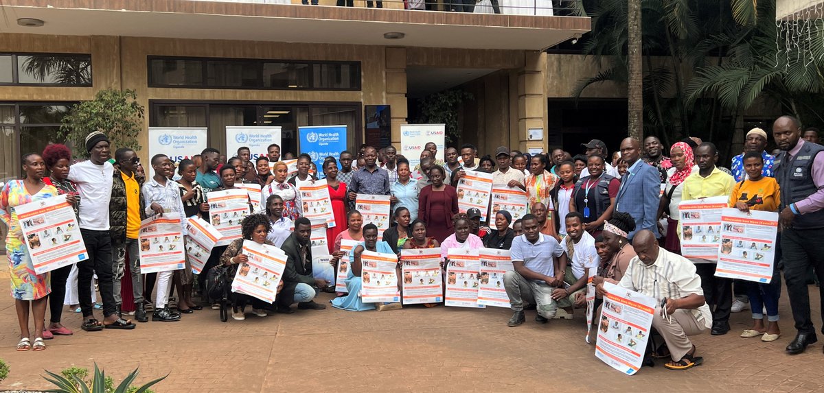 WHOUganda's tweet photo. Uganda has more than 800 confirmed #mpox cases & 4 deaths. @WHO in collaboration with @MinofHealthUG, @USAID & @KCCAUG, has trained 150 #MARPI peers to enhance surveillance, risk communication & case reporting to protect key populations, including sex workers in Kampala district. https://t.co/YiLAD4KnQc