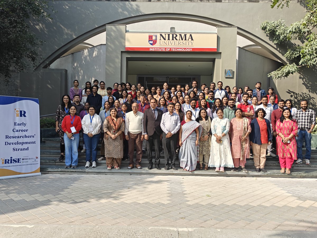 iRISEforIndia's tweet photo. @iRISEforIndia Level I ECR Workshop at @NirmaUniTweets.
We successfully conducted a Level I workshop for Early Career Researchers, engaging 80 passionate research scholars!
#ECRWorkshop #SkillDevelopment #ResearchInnovation https://t.co/U8I6wpInRZ