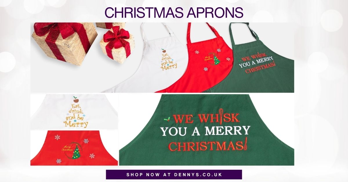 🎄 Shop Our Christmas Embroidery!
✨Our fun and festive apron patterns are perfect for adding a sprinkle of holiday cheer to your kitchen! Whether you’re baking cookies or hosting a family feast, these make every moment merry and bright.
🔗dennys.co.uk/gifts.html

#apron