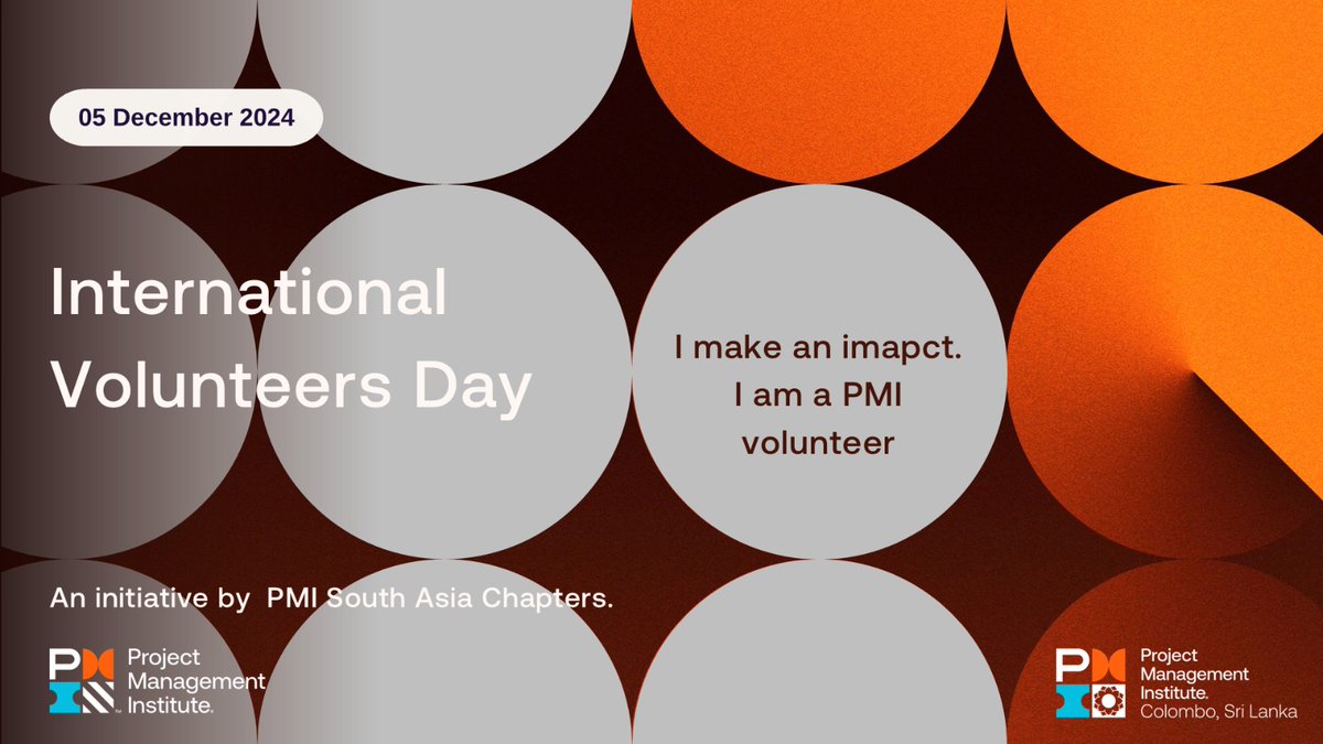 International Volunteer Day
#IVD2024 #PMI #InternationalVolunteerDay #PMICSL
