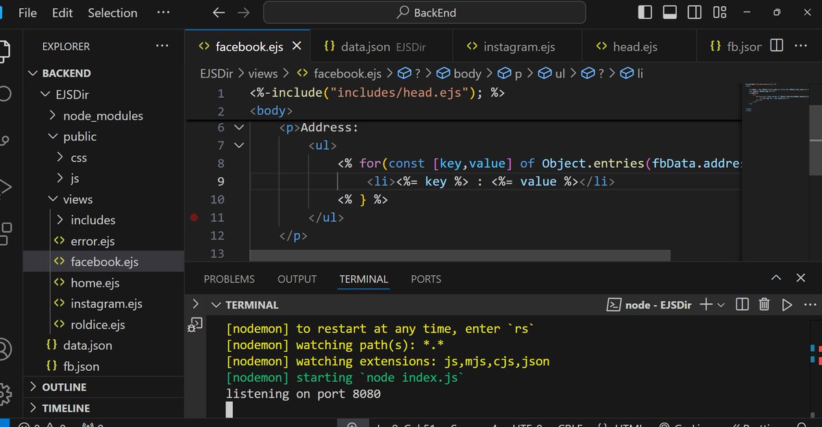 KumarDushy59991's tweet photo. #learning #fullstack #development by using #mern
#backend serving static files, Get & Post request ,handling post request,
#day79 #codingJouney https://t.co/gZhoAJTlDJ
