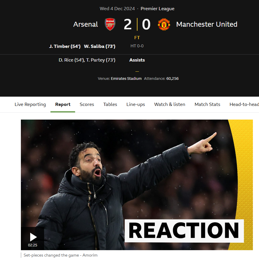 All together now...
"# When your team can't defend, 
And you know it's the end,
That's Amorim #" 
#ARSMANU
