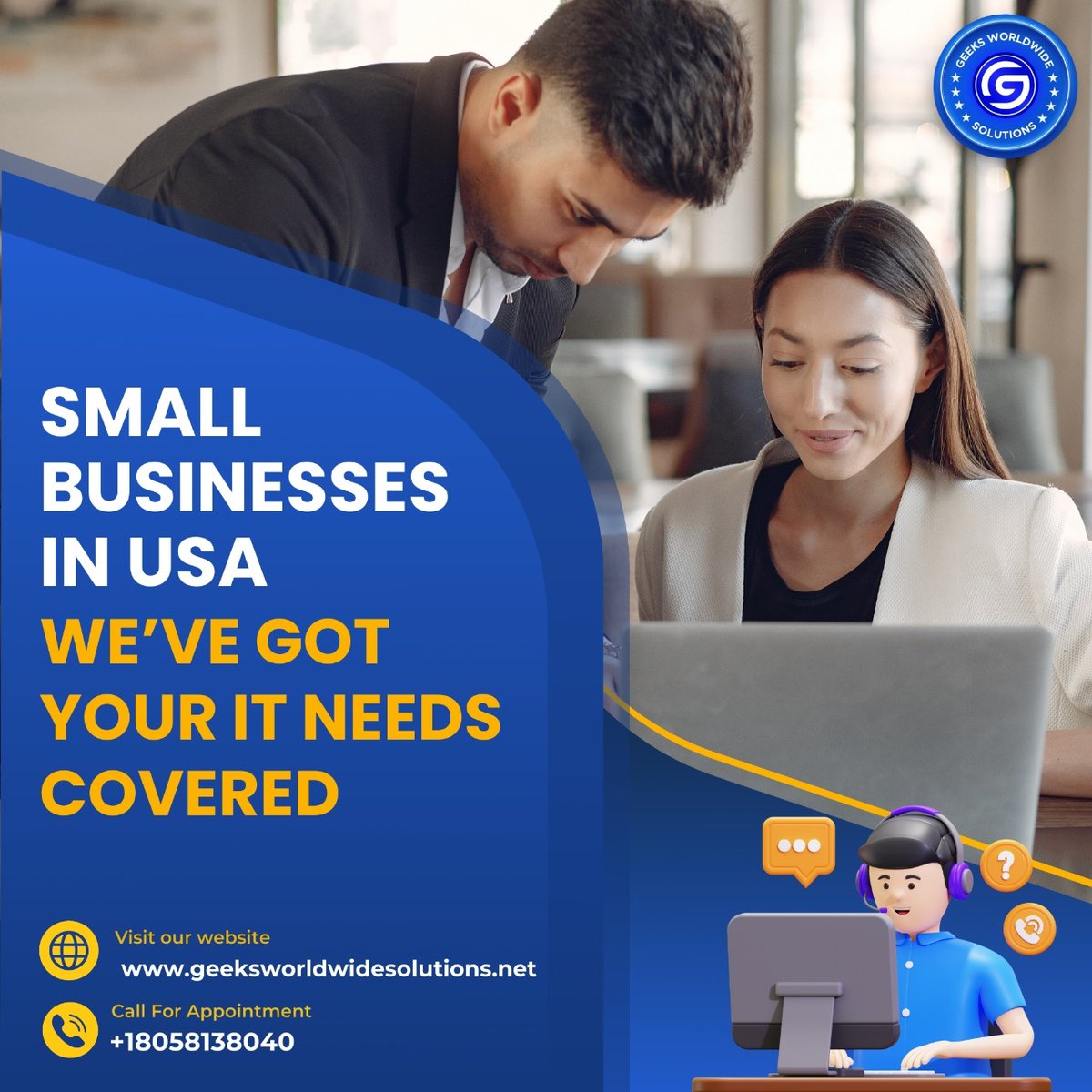geeksolutioninc's tweet image. Small businesses in the USA: We’ve got your IT needs covered!
Contact us at +1 805-813-8040
#SmallBusiness #ITSupport #USA #TechSolutions #SmallBusiness #ITSupportUSA #TechSolutions #BusinessSuccess #ManagedIT #CyberSecurity #USABusiness #ITConsulting #SmallBusiness
