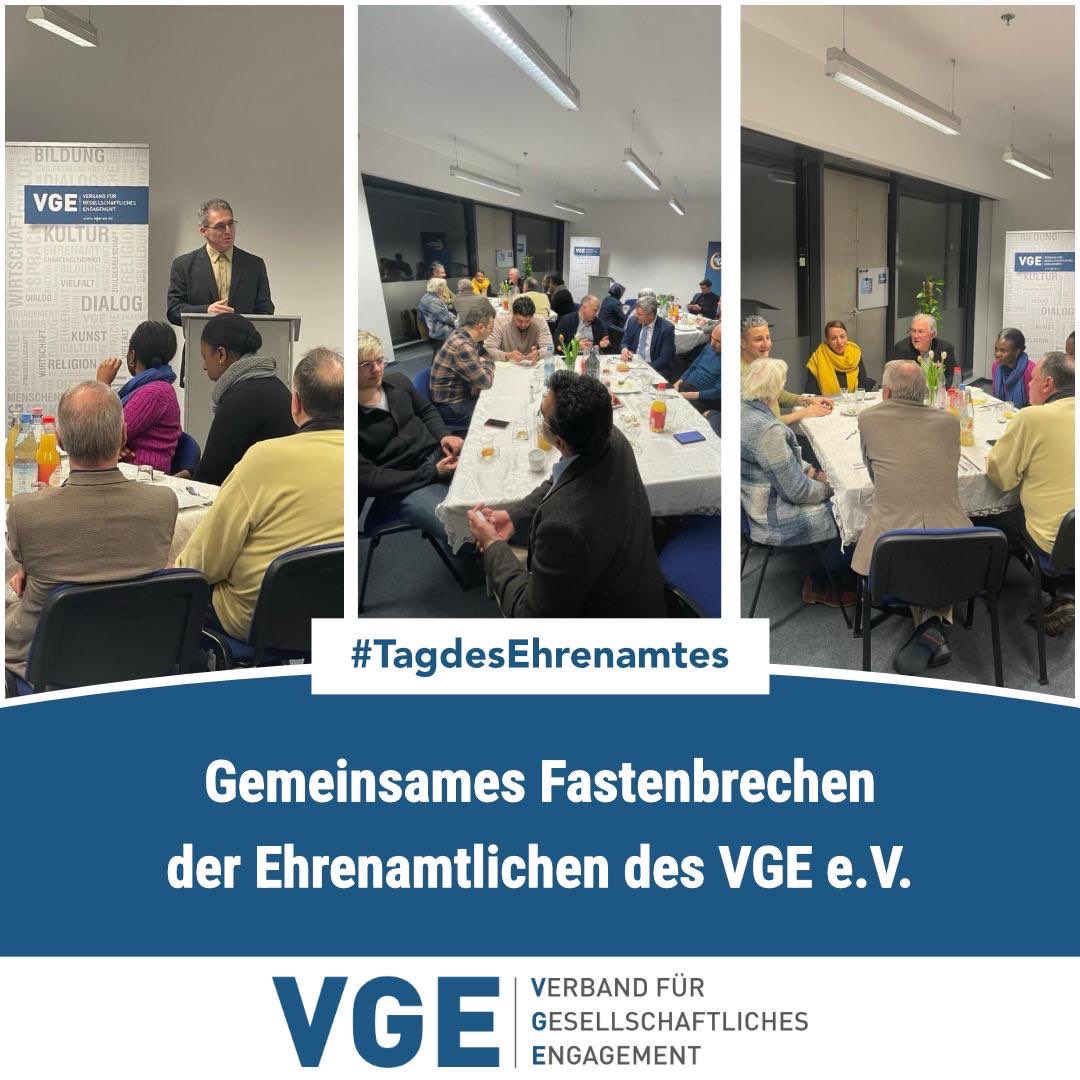 VGE_Berlin's tweet photo. Gemeinsamkeit und #Engagement: Die Ehrenamtlichen und Freunde von VGE kamen beim gemeinsamen Fastenbrechen zusammen, um den Abend in herzlicher Atmosphäre zu verbringen. Ein einfaches Beispiel, wie #Ehrenamt verbindet! #TagdesEhrenamtes https://t.co/ldn4B02yBD