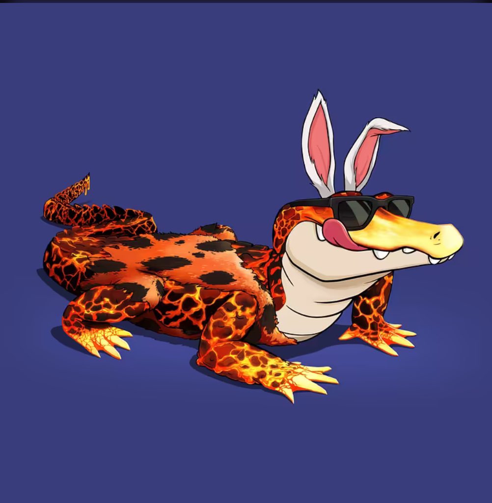 bajic6921's tweet image. 🐊M 🐊M 
It’s only right to start the day off with 🔥!! 🐰 🐊 AKA 
“ Playboy LAVA Love “ 🫶 
@tokengators #CollectorITEM