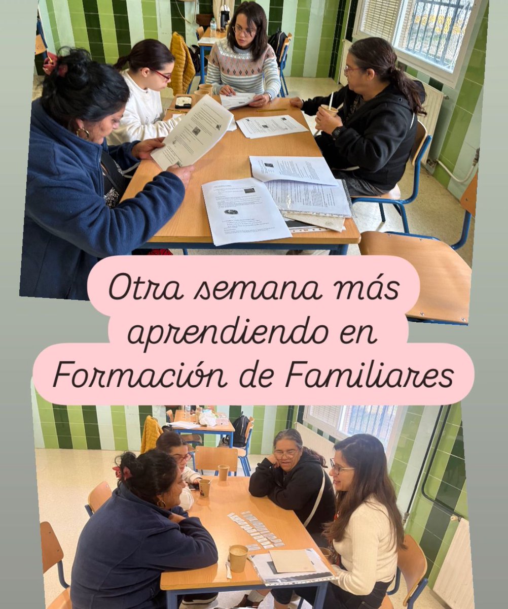 palmerashoriz30's tweet photo. Familias comprometidas y entusiasmadas con la educación de sus hijos e hijas y con la suya propia a través de la actuación de éxito Formación de familiares #AEEs #comunidadesdeaprendizaje #SAUCACordoba #cda https://t.co/7sIKT26BXo