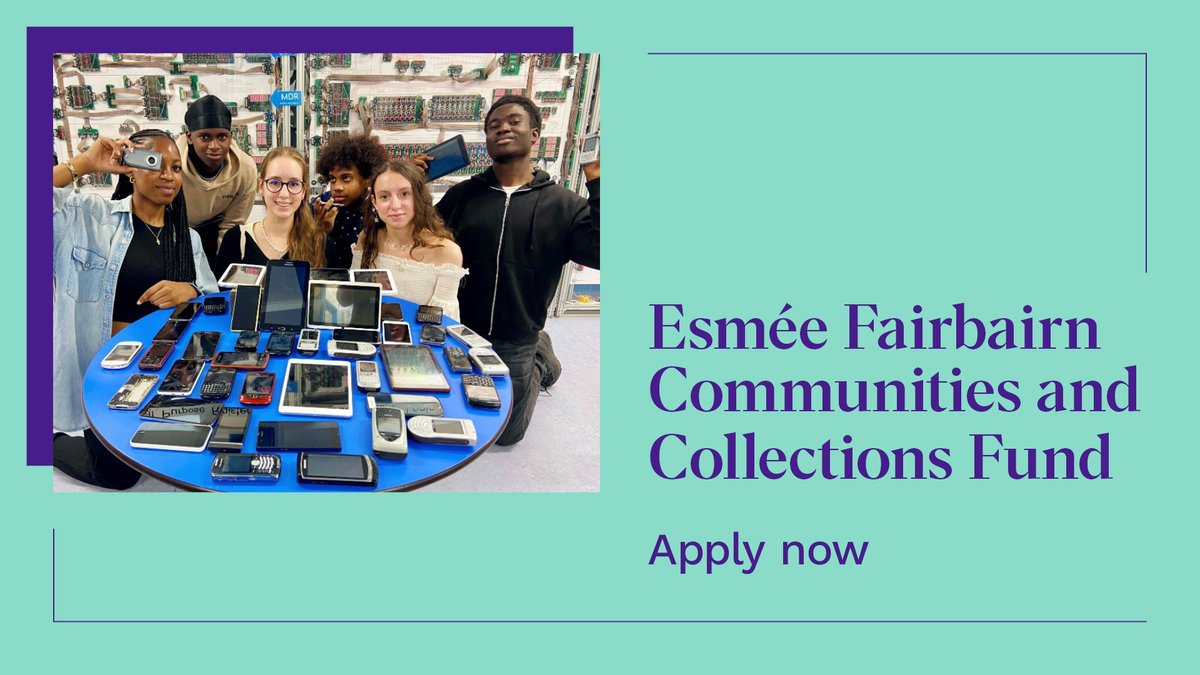 We're delighted to announce that the first round of the new Esmée Fairbairn Communities and Collections Fund is now open 🥳

The fund supports projects using museum collections to improve inclusion and equitable working 🤝

Express your interest 👉 ow.ly/ucaj50Ulx68