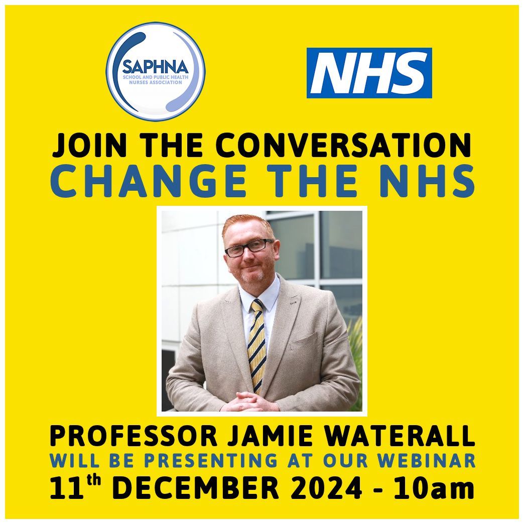 Presenting at our "Change The NHS" webinar on Dec 11th are Chief Nursing Officer for England, <a href="/Duncan_CNO/">Duncan Burton</a> &amp; Deputy Chief Public Health Nurse for England, Professor <a href="/JamieWaterall/">Prof Jamie Waterall RN</a>! Help shape the future of the NHS: buff.ly/3CXagFp
#SchoolNurse #PublicHealthNurse #ChangeNHS