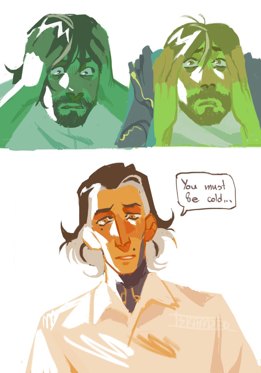 ISKANDER_TM_'s tweet photo. Rough sketchy comic as a proof of concept "jayce talis has a ptsd and violent flashbacks that can cause a panic attack" 
 
#arcane https://t.co/W63fzkFj5Z