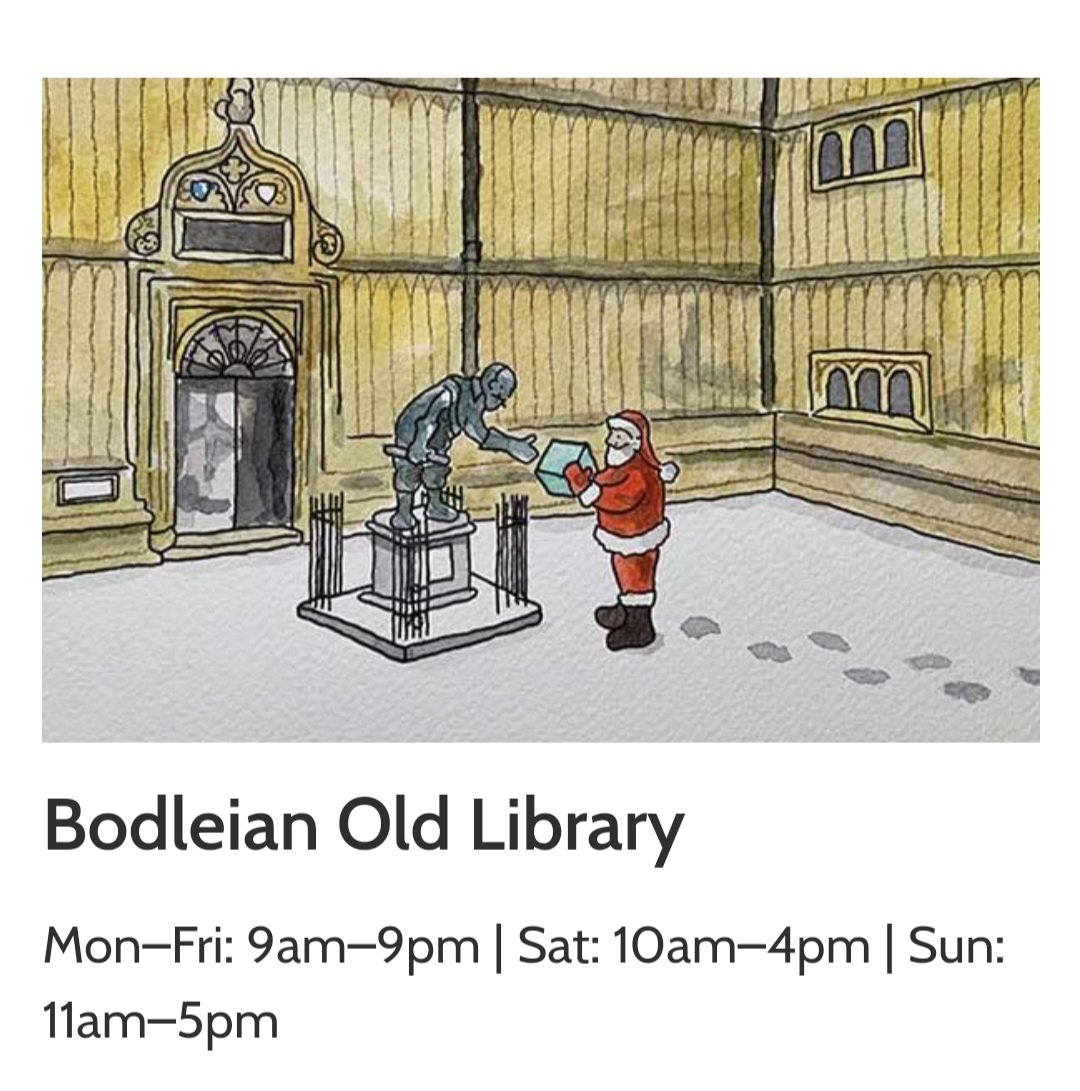 readwithkath's tweet photo. The @bodleianlibs have updated their directory of libraries with seasonal illustrations and I am obsessed 😍 

#oxford #universityofoxford #libraries #bodleian https://t.co/KXjsKqFuwx