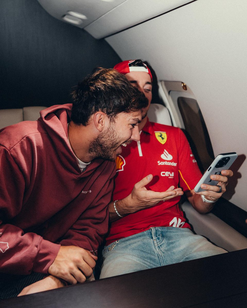 charleisleclerc's tweet photo. Well arrived in UAE. Ready to go again ❤️ @.vistajet @.thomasflohrvista https://t.co/VflODtcTqv