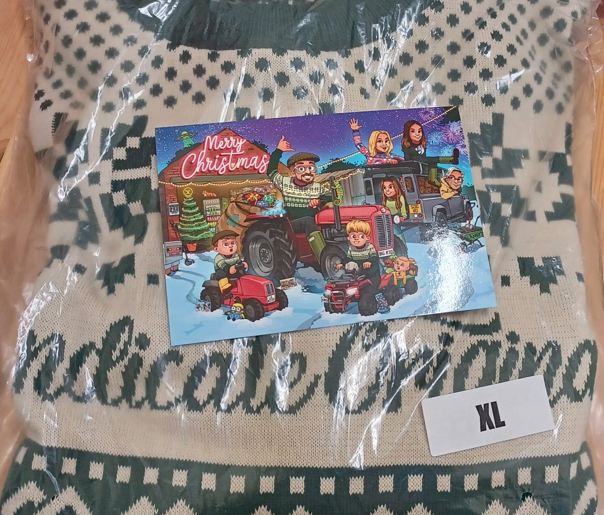 JadeK093's tweet photo. @SyndicateOG @Syndicate  Nice thing to walk into before starting a shift,Thank you🥰 #xmasjumper https://t.co/CO3bJfVY5T
