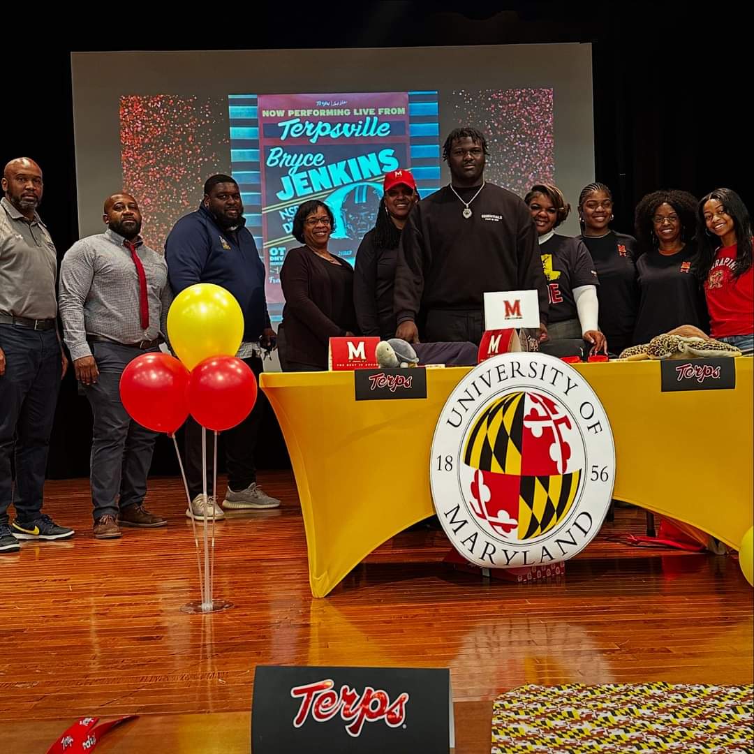 FriendshipPCS's tweet photo. Congratulations to Bryce Jenkins and his family! Our student athletes are doing amazing things on the field and in the classroom! #FriendshipProud #FutureTerp #beachboyz https://t.co/NbRkfEuDLe