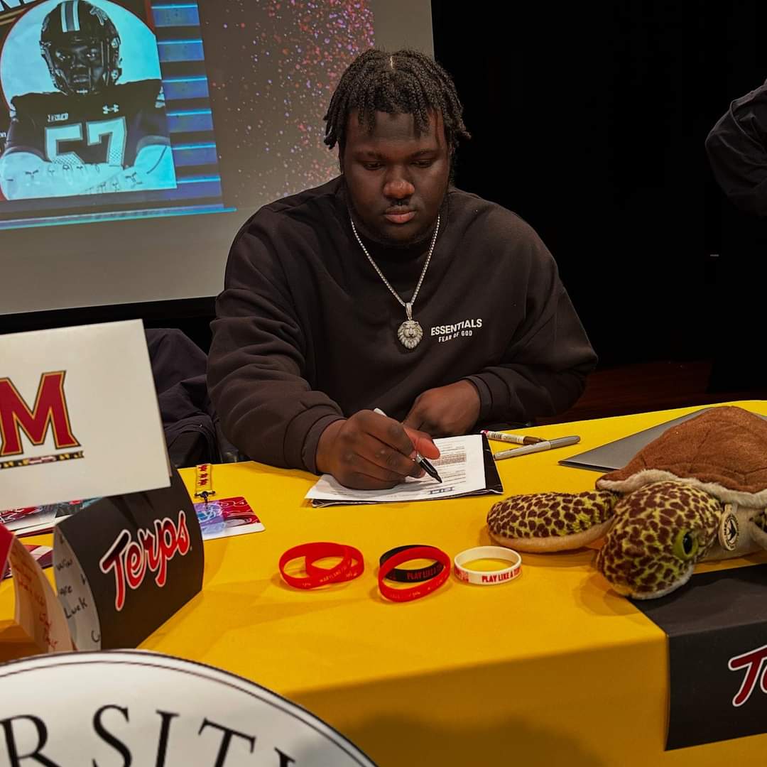 FriendshipPCS's tweet photo. Congratulations to Bryce Jenkins and his family! Our student athletes are doing amazing things on the field and in the classroom! #FriendshipProud #FutureTerp #beachboyz https://t.co/NbRkfEuDLe