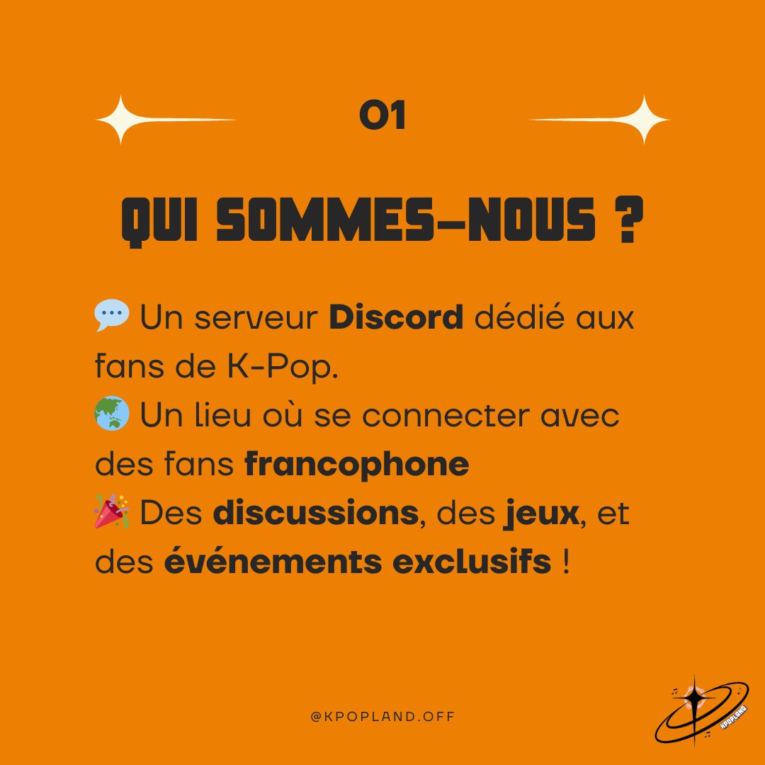 KpopLand_off's tweet photo. Bienvenue sur KPOPLAND 🌟 
La communauté ultime des fans de K-Pop 🎶 

Actus, tendances, et vibes 100% K-Pop 💜 

Rejoignez-nous sur Discord ! 🎤💃

 #kpopaddicts #kpop #kpopstan #kpopland https://t.co/ASDrSqIFwp