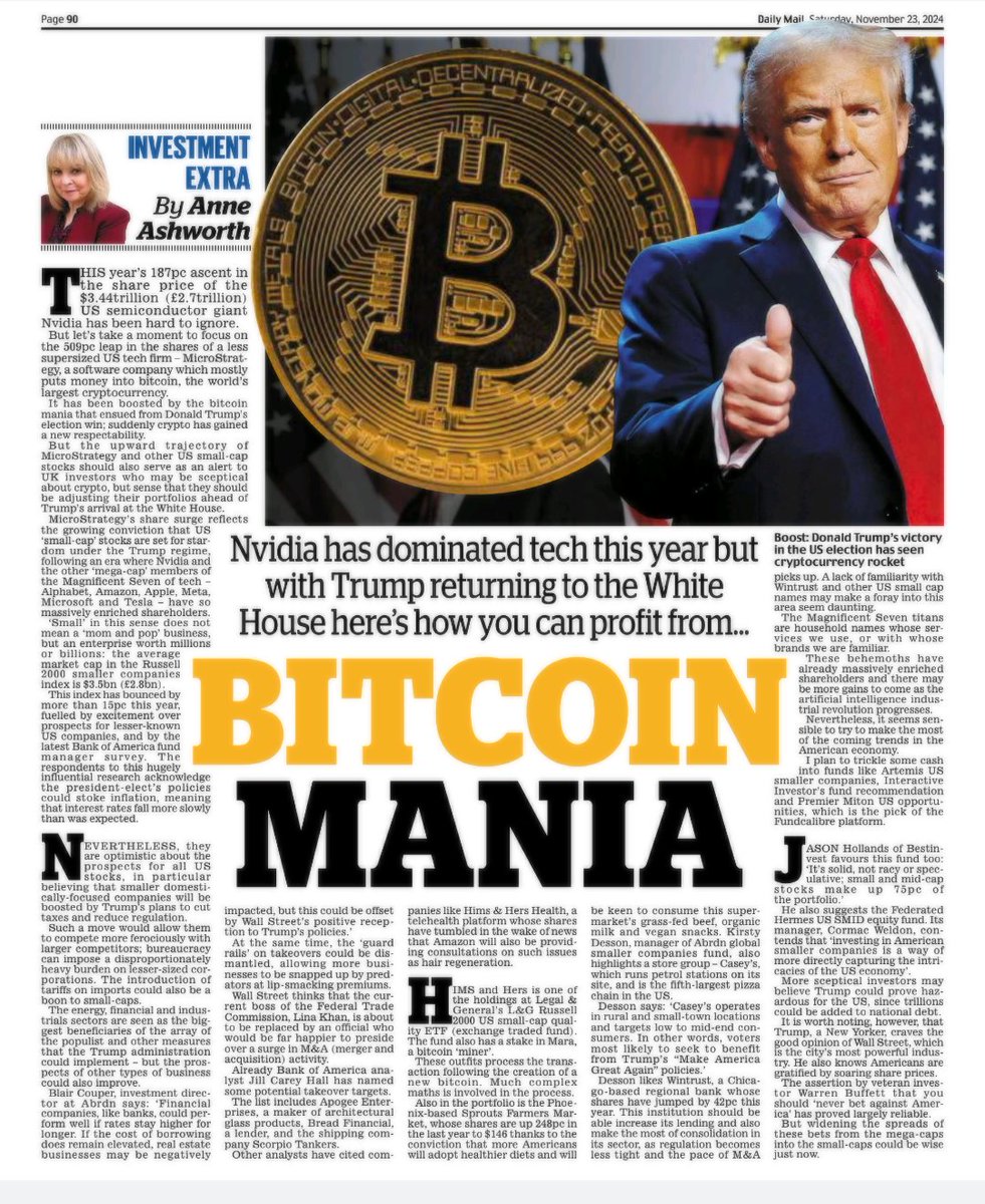 When I wrote about the US bitcoin company MicroStrategy a fortnight ago,  its shares were up a mere 509% this year. The price is now 542% higher. How  will this end? #Bitcoin #