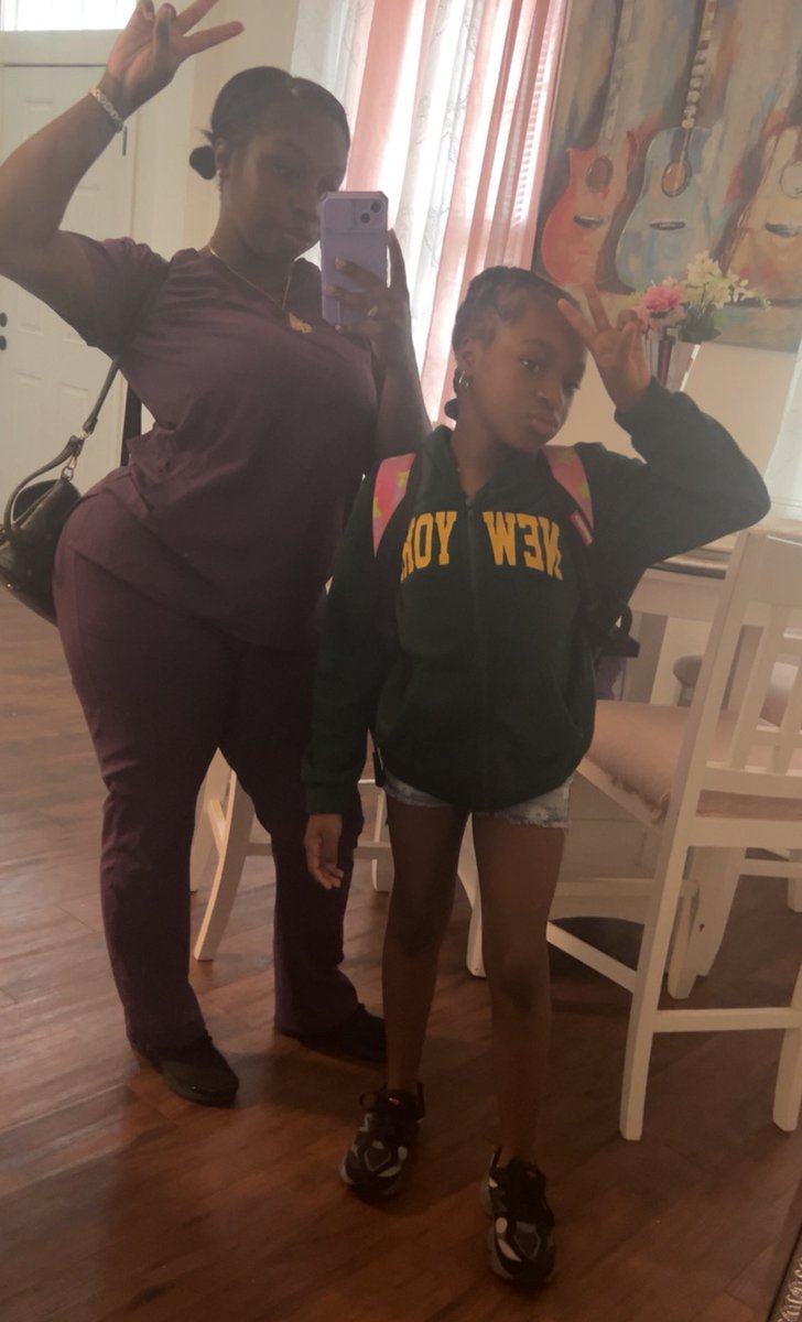 Work vs. School new job old uniform!