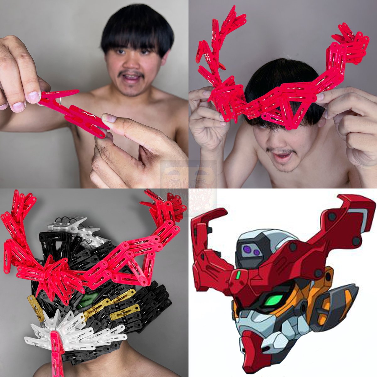 LOWCOSTCOSPLAY's tweet photo. Mobile Suit Gundam GQuuuuuuX

#lowcostcosplay #MobileSuit #GUNDAM #MobileSuitGundamGQuuuuuuX #GQuuuuuuX  #clothespin #sunrise #cosplay #art #delicious https://t.co/E1dCTyzccv