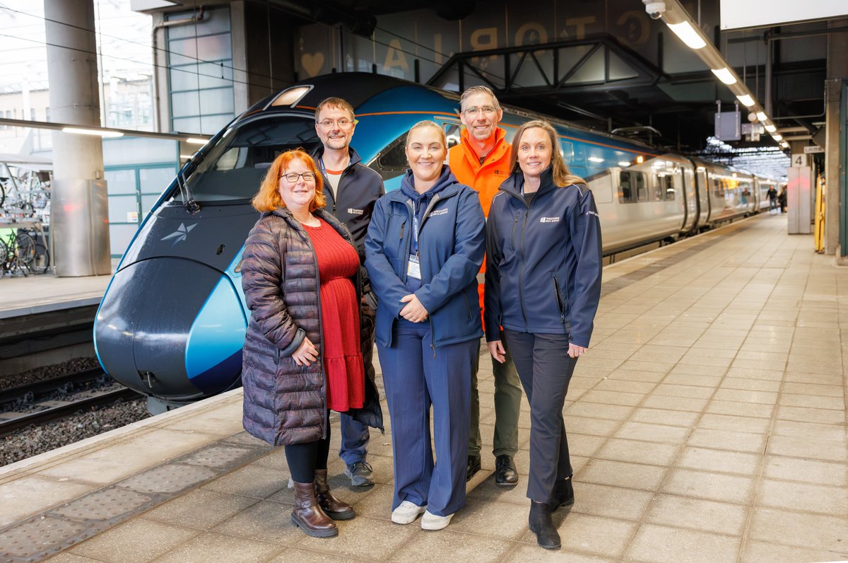 theTRUpgrade's tweet photo. ⚡ Electrified journeys, thanks to the Transpennine Route Upgrade.

🚅 This week, #TRU reached another milestone as @TPExpressTrains successfully implemented their first electric train services between Manchester Victoria and Stalybridge.

👉 This also follows their operation of electric test trains between York and Church Fenton back in September, with passenger services expected in 2025.