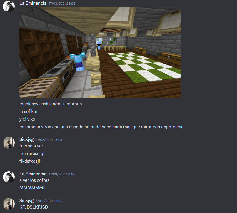 bendu221's tweet photo. cuando habia sv de minecraft pala pandemia 
Como empezo todo https://t.co/wfP10WPAFp