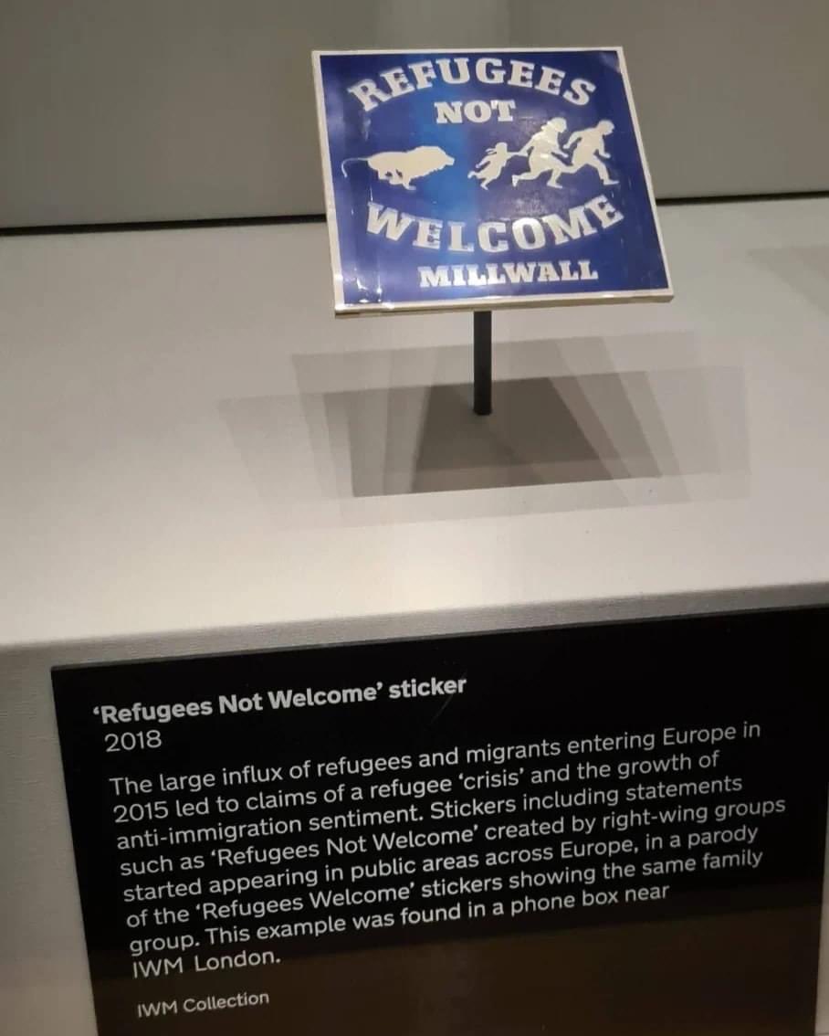 When Millwall made the imperial war museum 😆