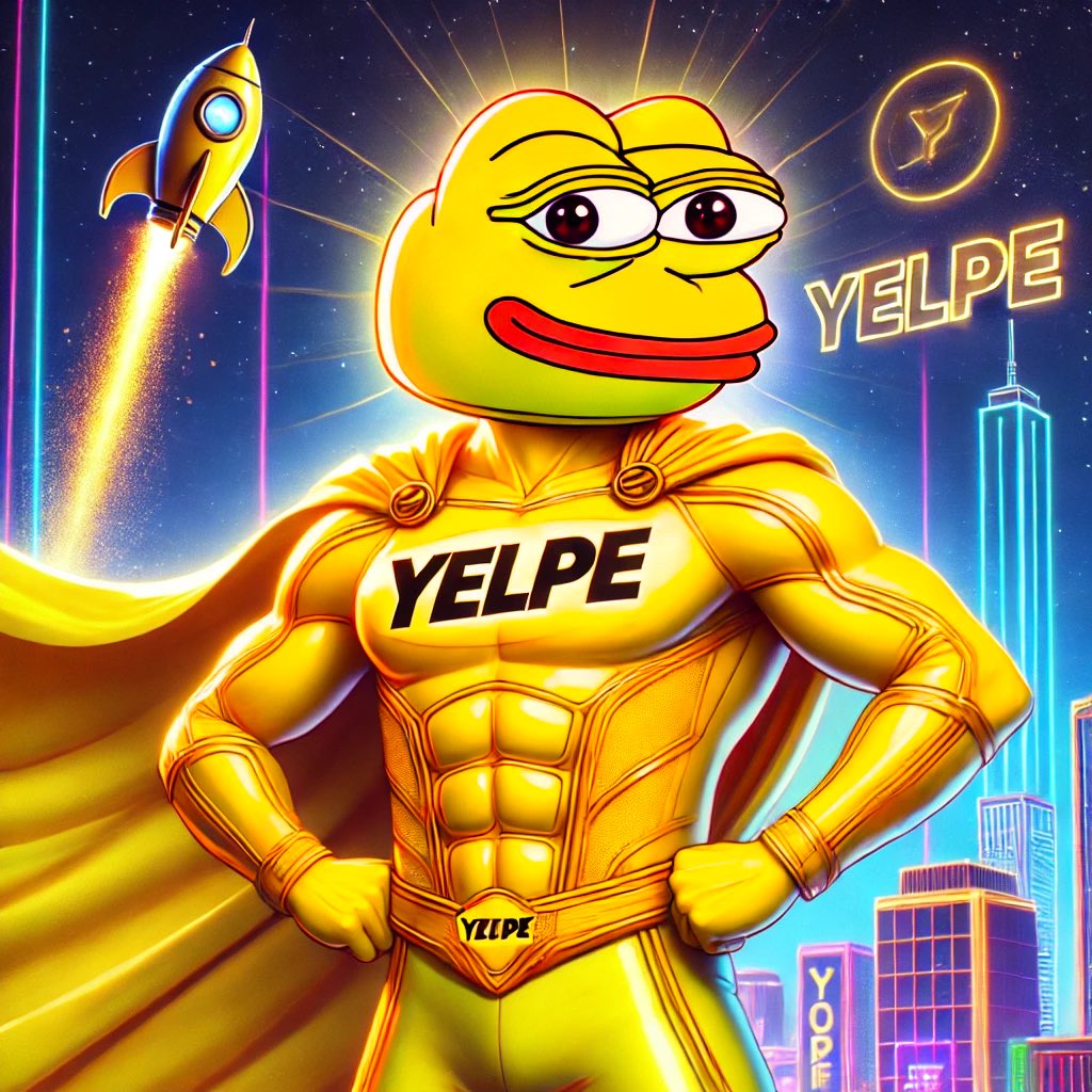 cryptoaiguru82's tweet photo. @JakeGagain 🚀 The future is bright with $YELPE! 🌟 Join the yellow wave and be part of the next big thing in crypto. Let’s make the world shine brighter, one token at a time! 💛 #YELPE #Crypto #YellowPower @YellowPepeYELPE https://t.co/wHriCxCjK0