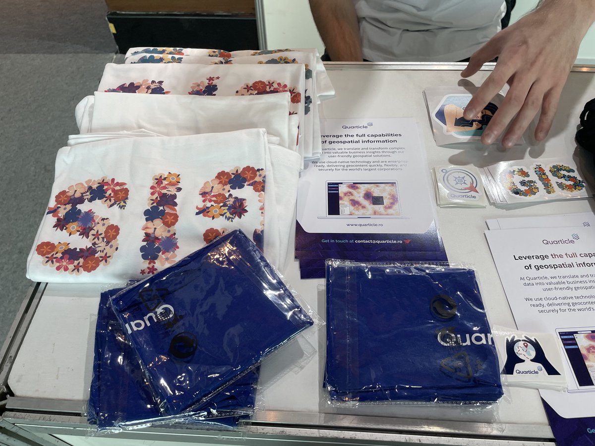 Quarticle_'s tweet image. We're geared up for another exciting day @foss4g Belem! 🌍
Did you miss out on the swag? Don’t wait and stop by our booth today.
#FOSS4G2024 #Geospatial #OpenSourceGIS #OpenSource #Quarticle