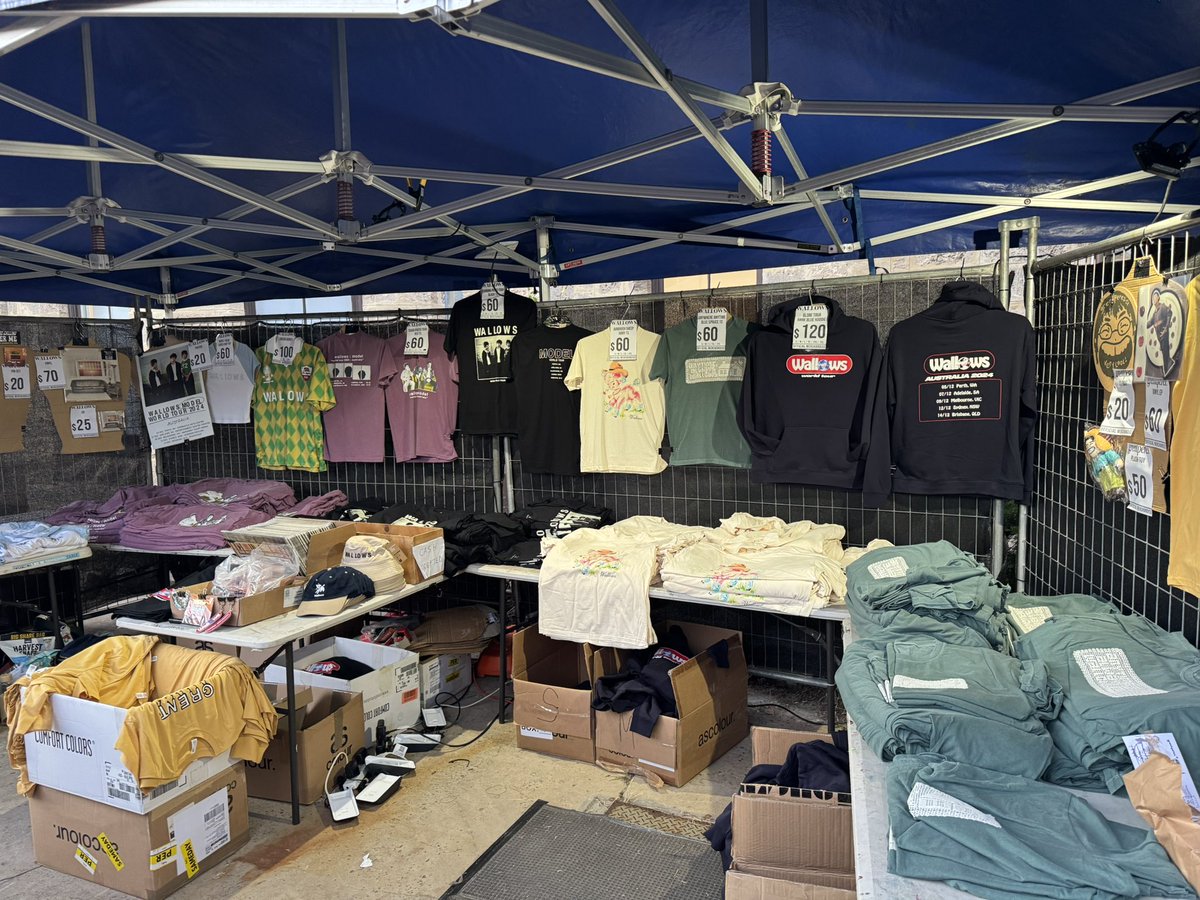 whozurmoneyon's tweet photo. Wallows merch in Perth Australia 🇦🇺 https://t.co/ys1UxHnvMa