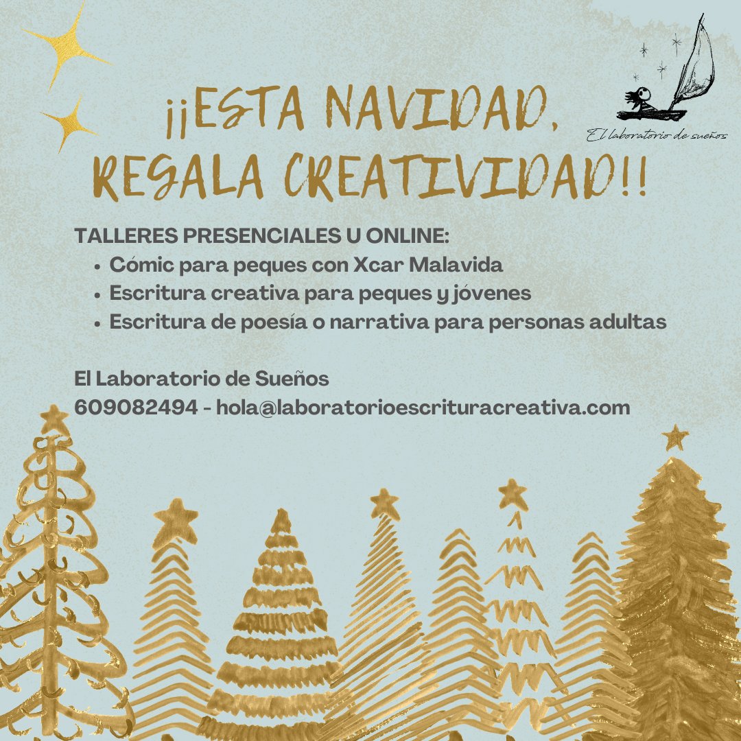🎄ESTA NAVIDAD, REGALA CREATIVIDAD🎄 Te lo prepararemos bien bonito para que entregues tu regalo o lo pongas bajo el árbol 🎁. Hay talleres para todas las edades y podemos ajustar tu presupuesto como desees. ¡¡Sé original esta Navidad!!

#YoDoyVidaAlGancho #RegalaCreatividad