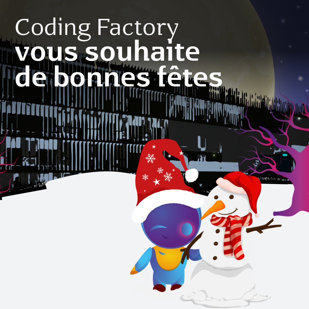 CodingEsieeIT's tweet image. Joyeuses fêtes à tous les étudiants de la Coding Factory ! Profitez de ces moments pour vous ressourcer et revenir en pleine forme pour de nouveaux défis en 2025.
#CodingFactory #FêtesDeFinAnnée #Développeur